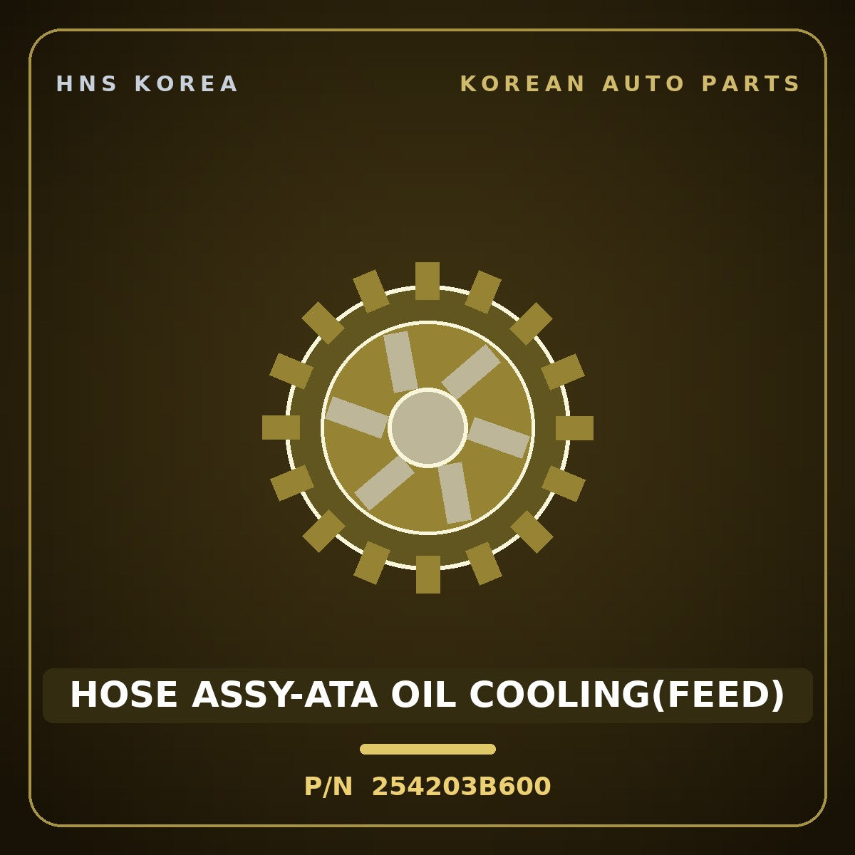 Genuine Mobis HOSE ASSY-ATA OIL COOLING(FEED) 254203B600 for Equus 2001 HNS Parts Korea