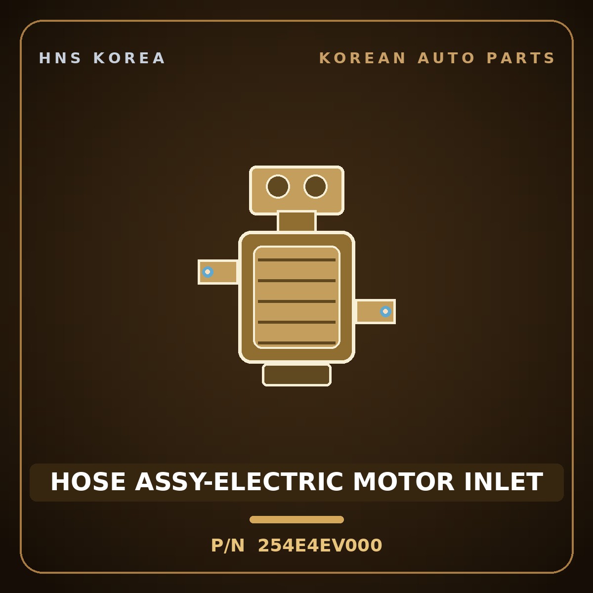 Genuine Mobis HOSE ASSY-ELECTRIC MOTOR INLET 254E4EV000 for EV3 2024 HNS Parts Korea