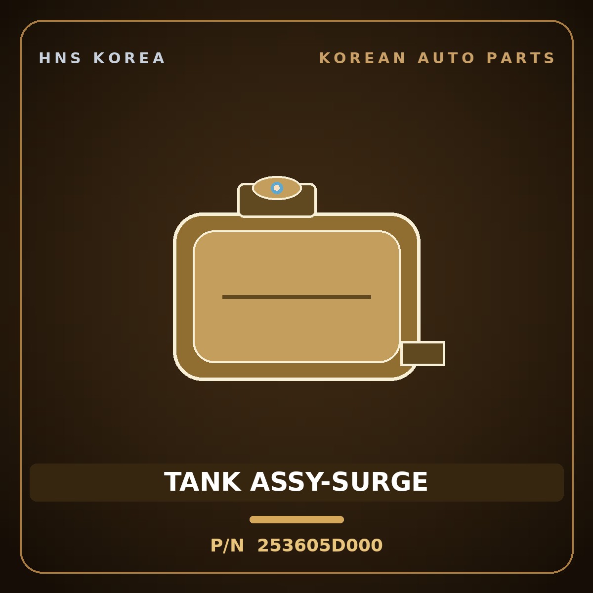 Genuine Mobis TANK ASSY-SURGE 253605D000 for County 2020 HNS Parts Korea
