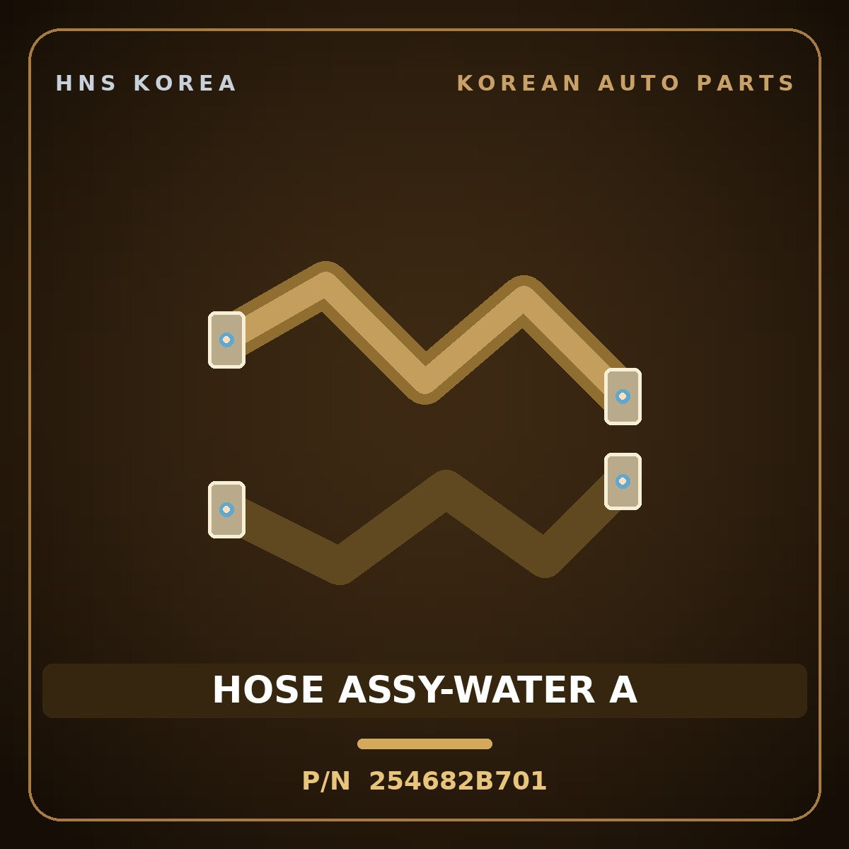 Genuine Mobis HOSE ASSY-WATER A 254682B701 for Elantra 2014 HNS Parts Korea