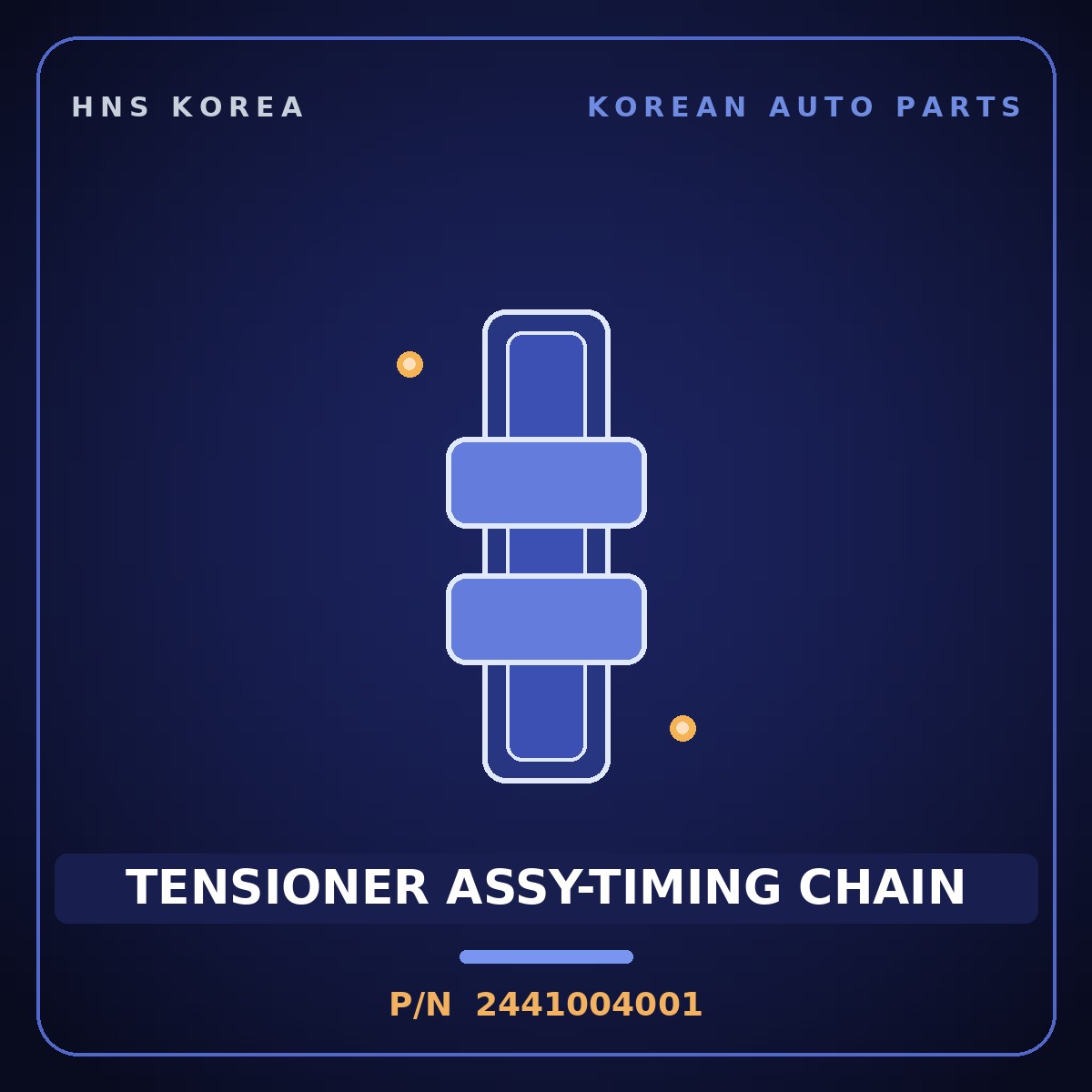 Genuine Mobis TENSIONER ASSY-TIMING CHAIN 2441004001 for Morning 2011 HNS Parts Korea