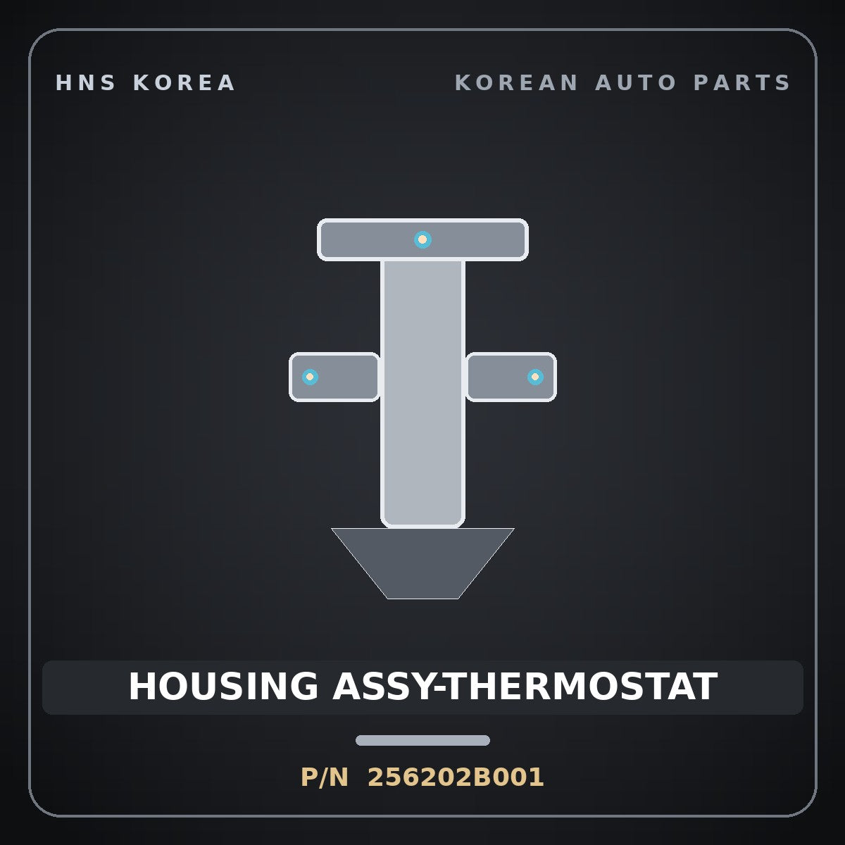 Genuine Mobis HOUSING ASSY-THERMOSTAT 256202B001 for Cerato 2006 HNS Parts Korea