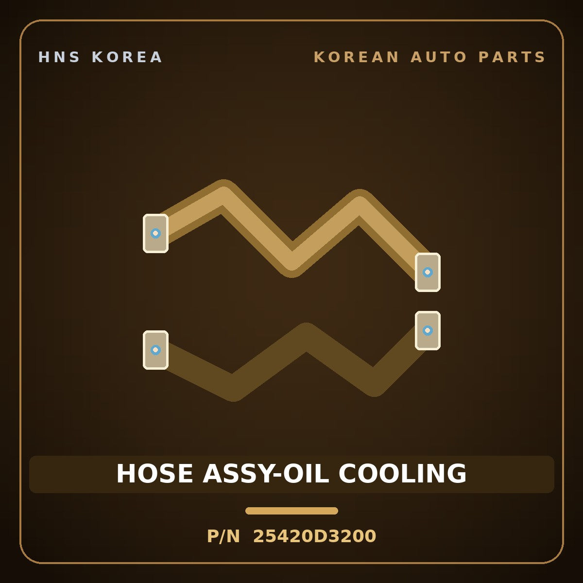 Genuine Mobis HOSE ASSY-OIL COOLING 25420D3200 for Sportage 2018 HNS Parts Korea