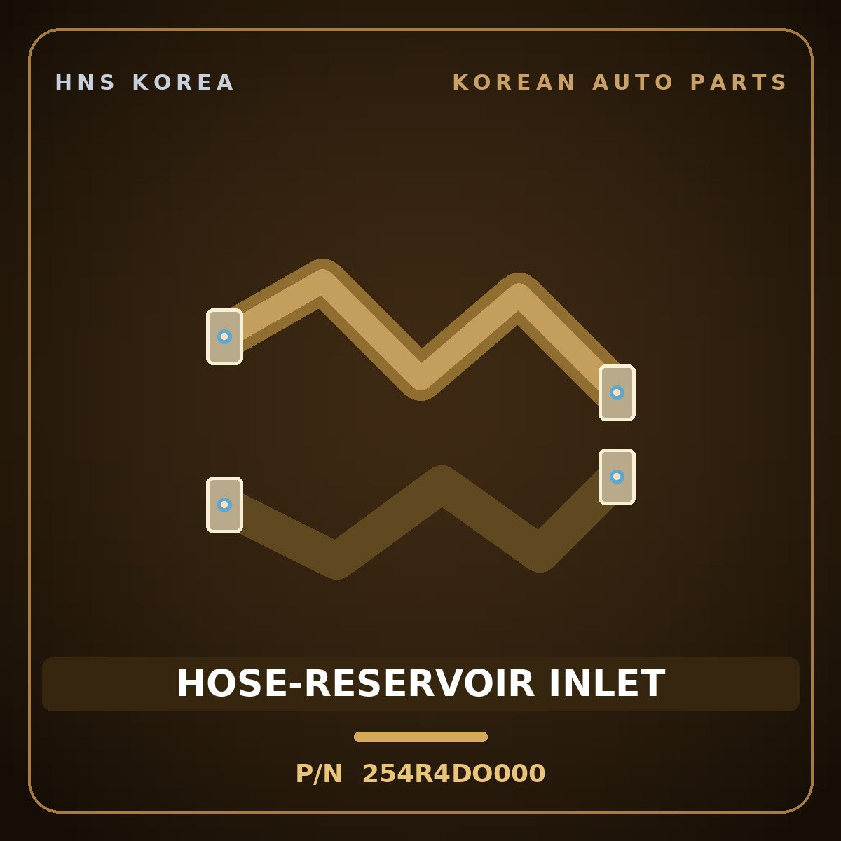 Genuine Mobis HOSE-RESERVOIR INLET 254R4DO000 for EV9 2023 HNS Parts Korea