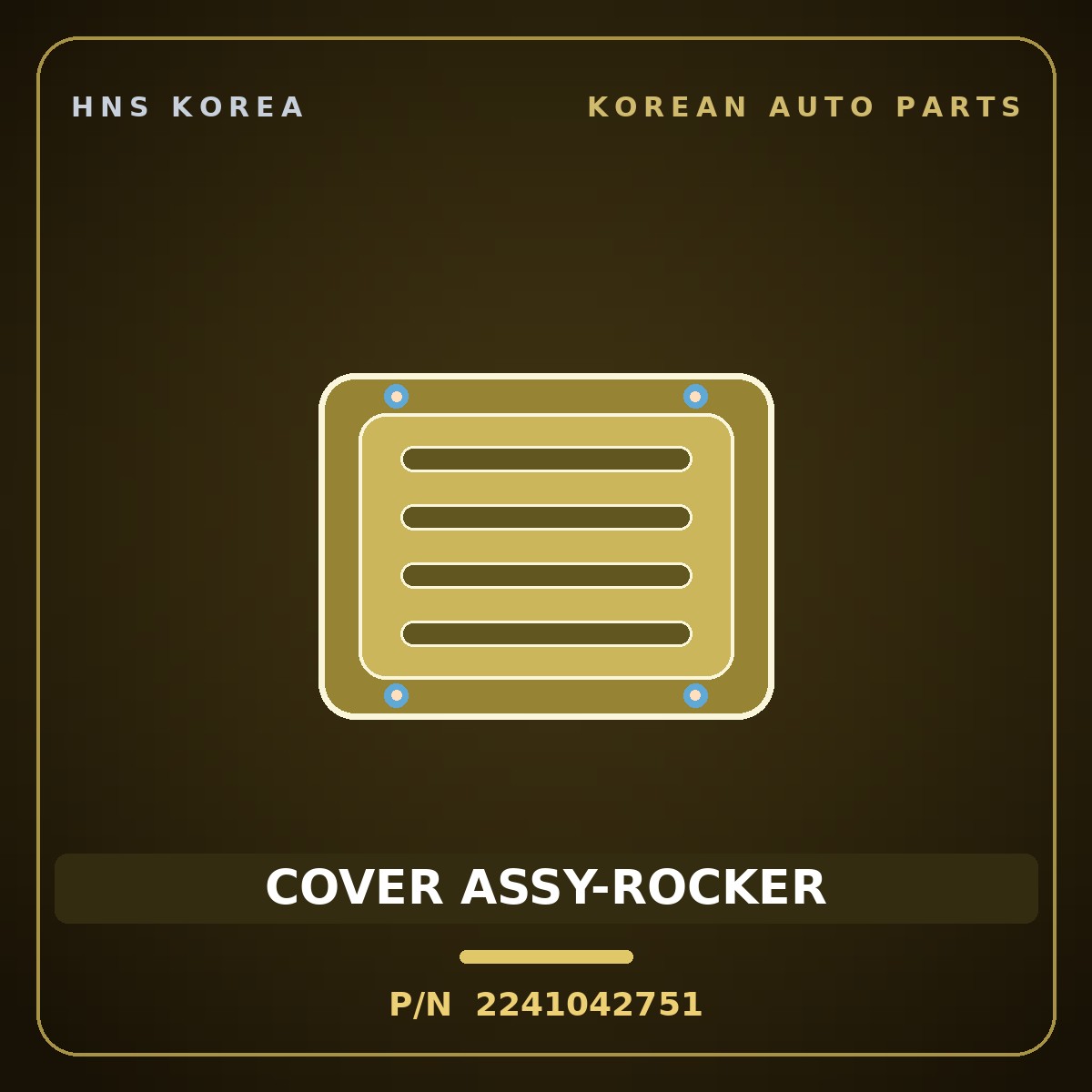 Genuine Mobis COVER ASSY-ROCKER 2241042751 for Bongo 2004 HNS Parts Korea
