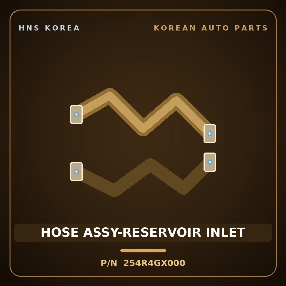Genuine Mobis HOSE ASSY-RESERVOIR INLET 254R4GX000 for Casper 2024 HNS Parts Korea