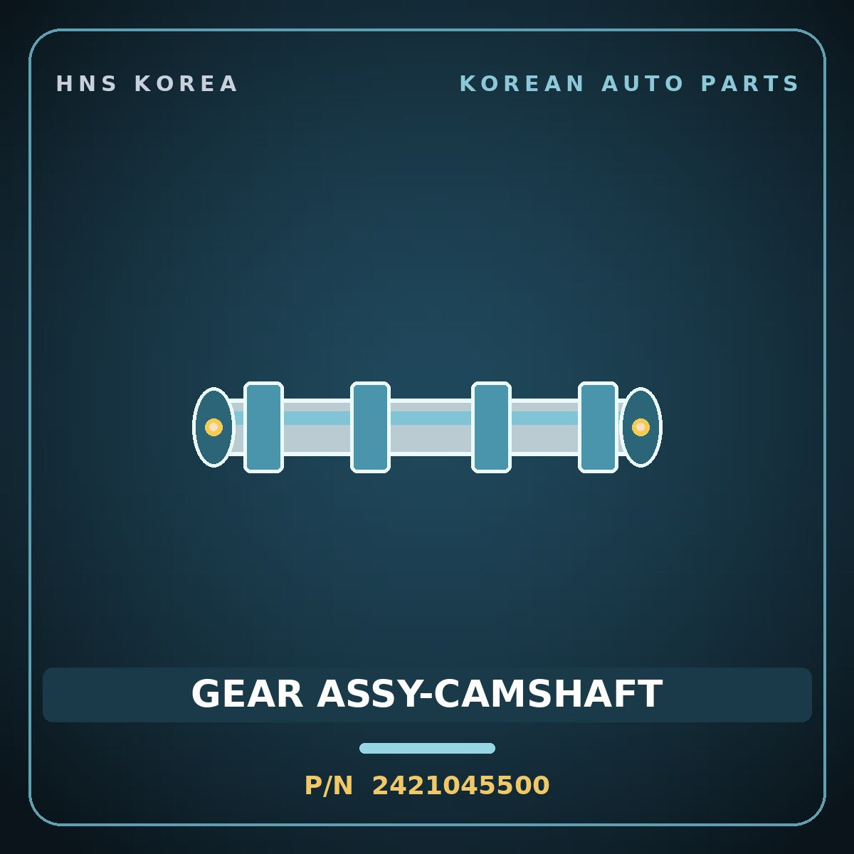 Genuine Mobis GEAR ASSY-CAMSHAFT 2421045500 for County 2004 HNS Parts Korea