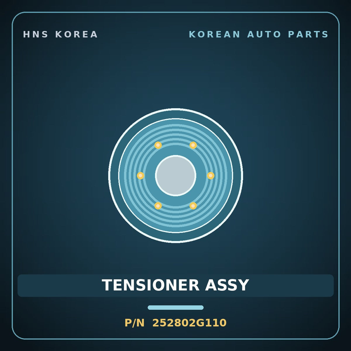 Genuine Mobis TENSIONER ASSY 252802G110 for Forte 2008 HNS Parts Korea