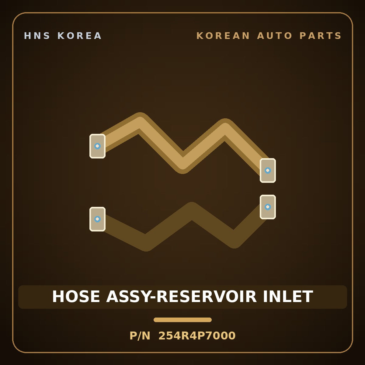 Genuine Mobis HOSE ASSY-RESERVOIR INLET 254R4P7000 for Carnival 2024 HNS Parts Korea