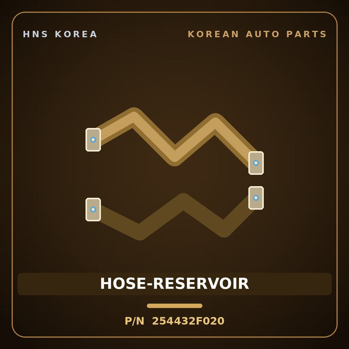 Genuine Mobis HOSE-RESERVOIR 254432F020 for Cerato 2003 HNS Parts Korea