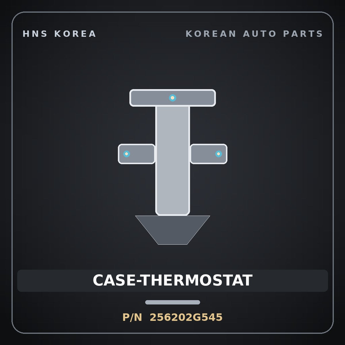 Genuine Mobis CASE-THERMOSTAT 256202G545 for K5 2010 HNS Parts Korea