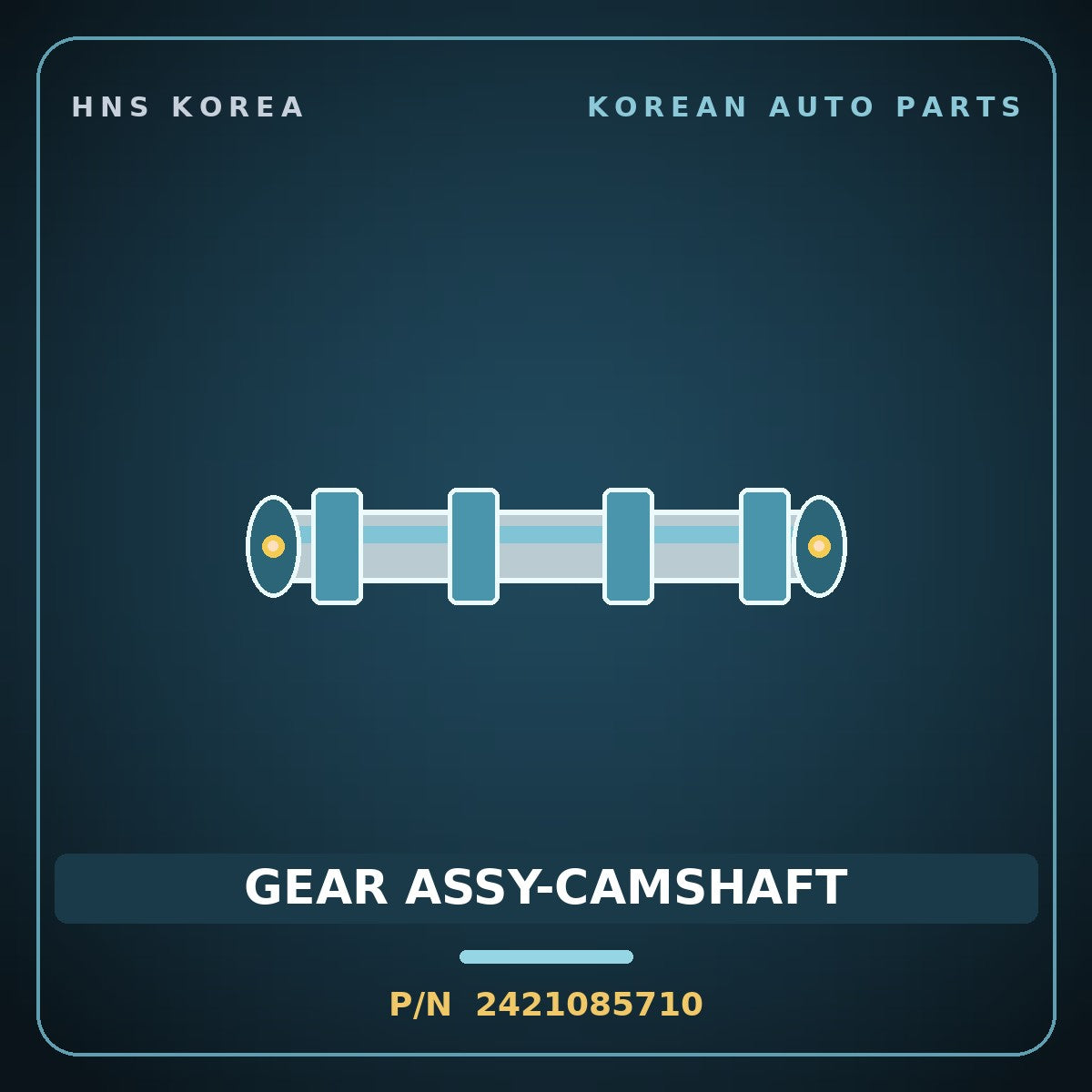 Genuine Mobis GEAR ASSY-CAMSHAFT 2421085710 for Aero City 2004 HNS Parts Korea