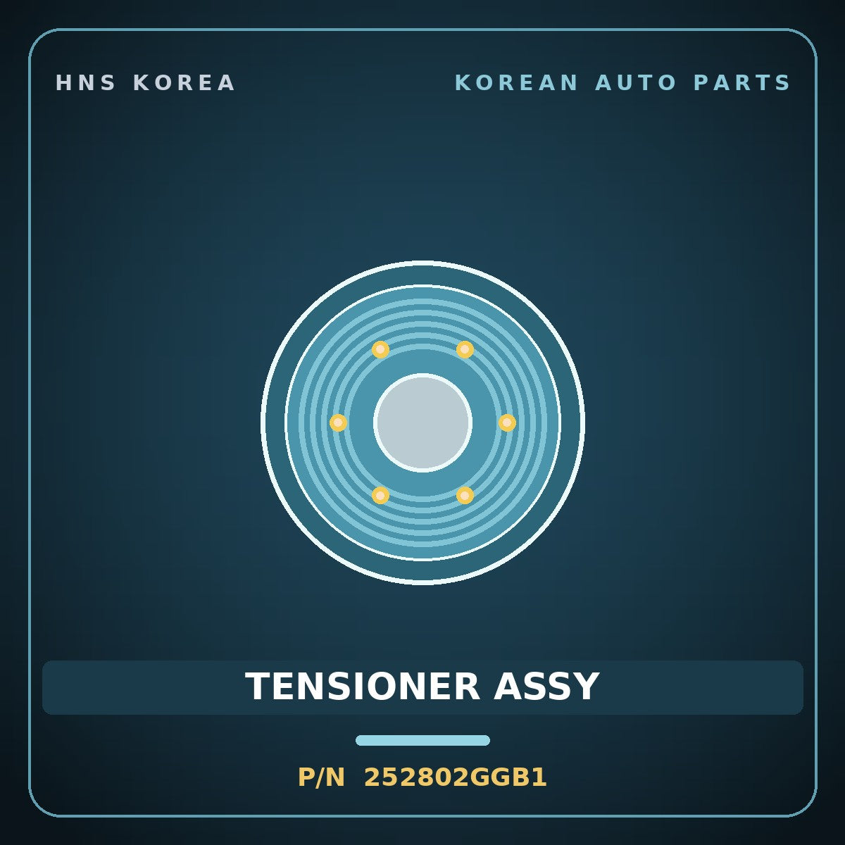 Genuine Mobis TENSIONER ASSY 252802GGB1 for Grandeur 2014 HNS Parts Korea