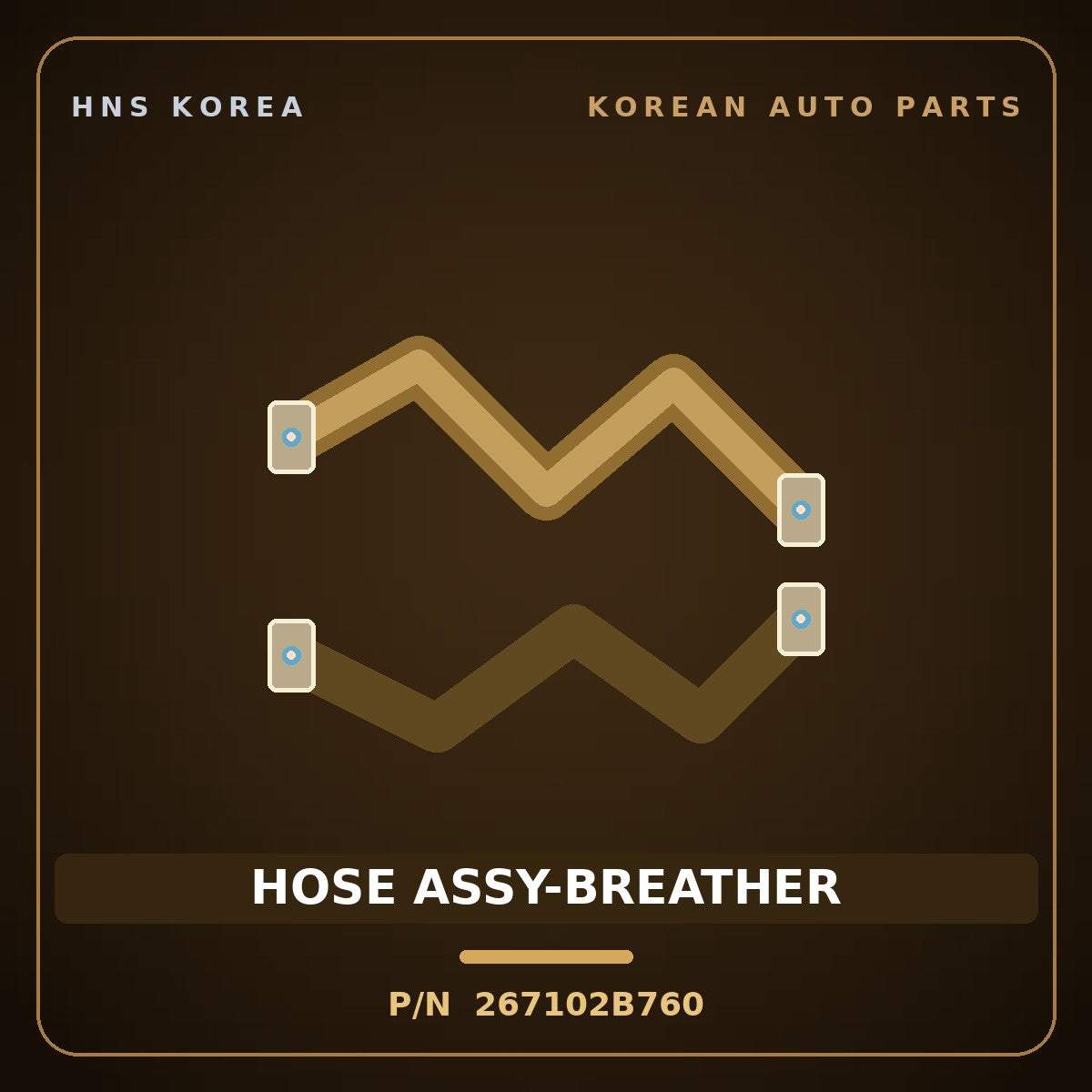 Genuine Mobis HOSE ASSY-BREATHER 267102B760 for Elantra 2016 HNS Parts Korea