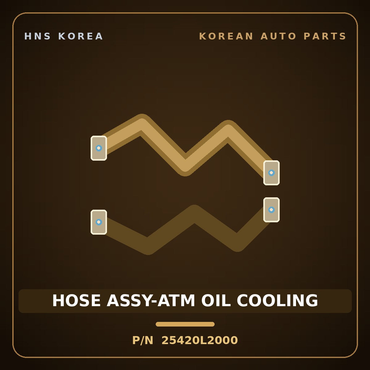 Genuine Mobis HOSE ASSY-ATM OIL COOLING 25420L2000 for K5 2020 HNS Parts Korea