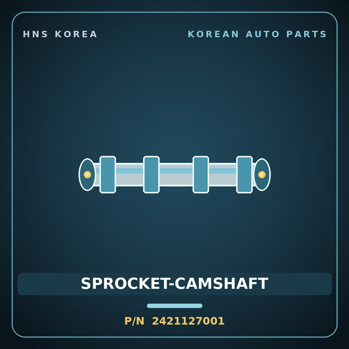 Genuine Mobis SPROCKET-CAMSHAFT 2421127001 for Carens 1999 HNS Parts Korea
