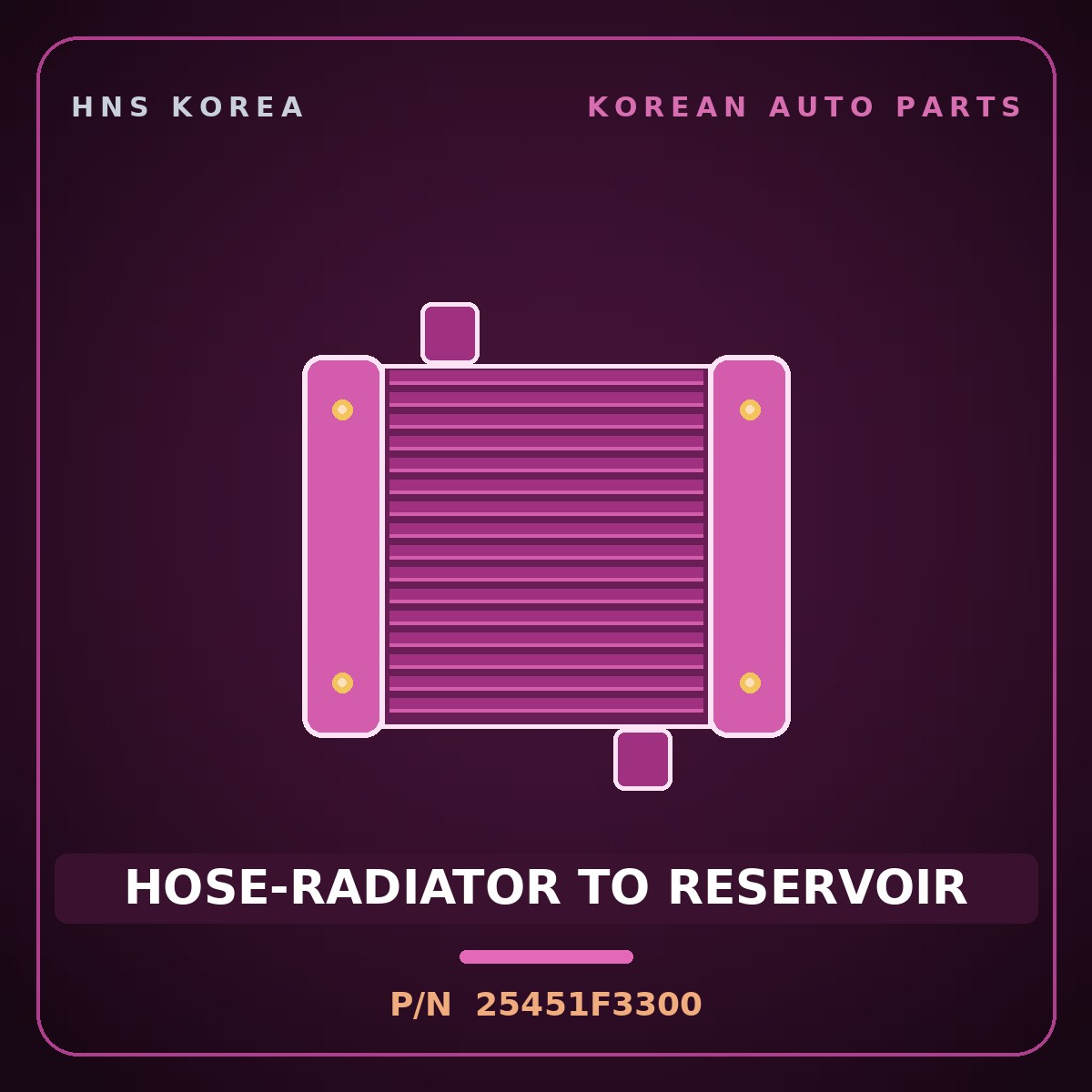 Genuine Mobis HOSE-RADIATOR TO RESERVOIR 25451F3300 for Elantra 2016 HNS Parts Korea