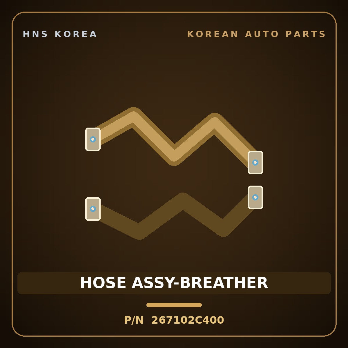 Genuine Mobis HOSE ASSY-BREATHER 267102C400 for Genesis Coupe 2008 HNS Parts Korea
