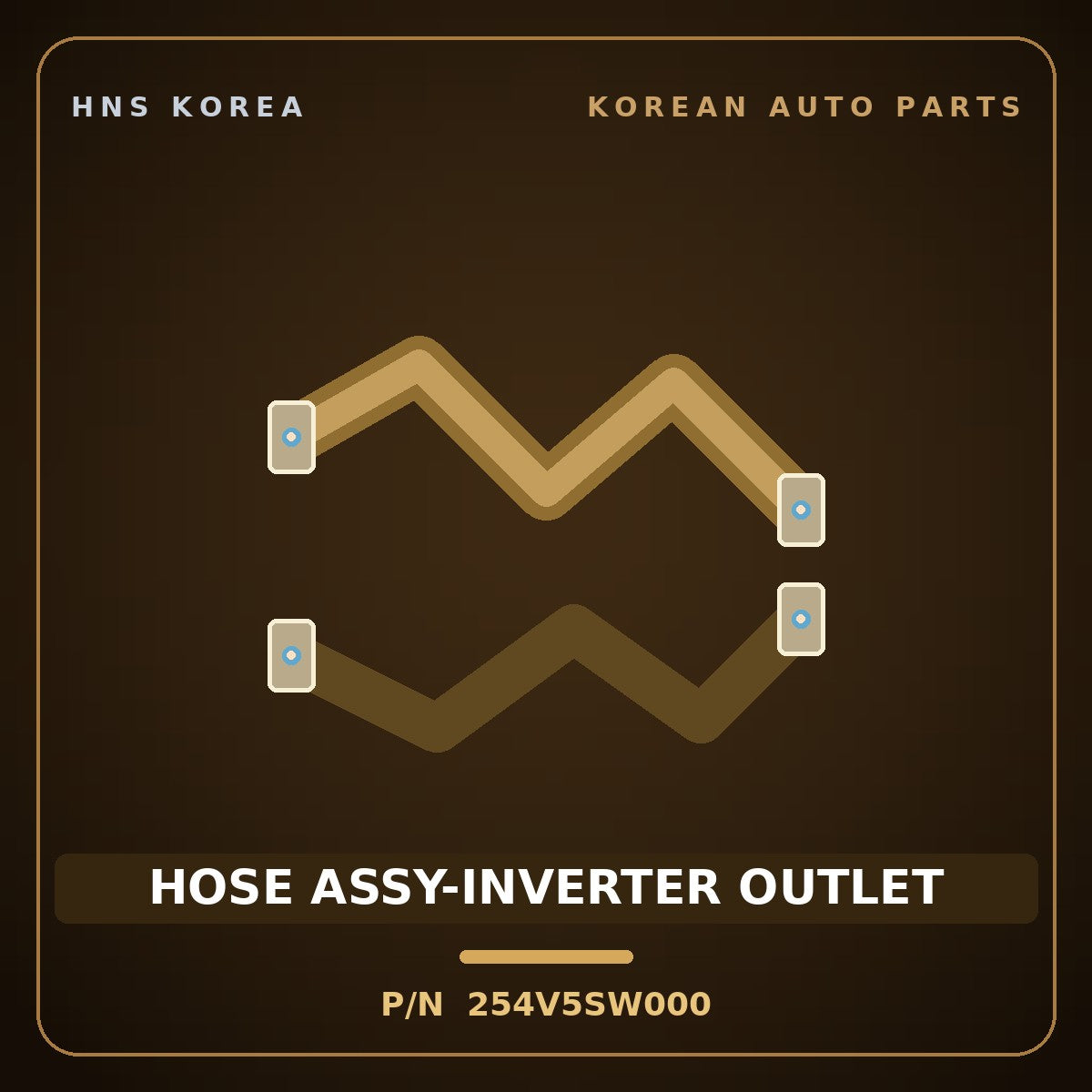 Genuine Mobis HOSE ASSY-INVERTER OUTLET 254V5SW000 for PV5 2026 HNS Parts Korea