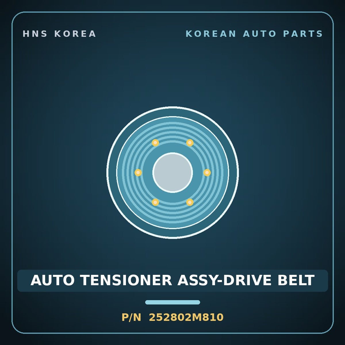 Genuine Mobis AUTO TENSIONER ASSY-DRIVE BELT 252802M810 for K5 2020 HNS Parts Korea