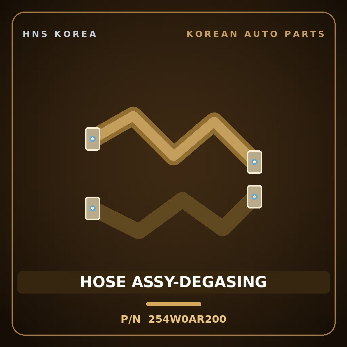 Genuine Mobis HOSE ASSY-DEGASING 254W0AR200 for Genesis GV70 2021 HNS Parts Korea
