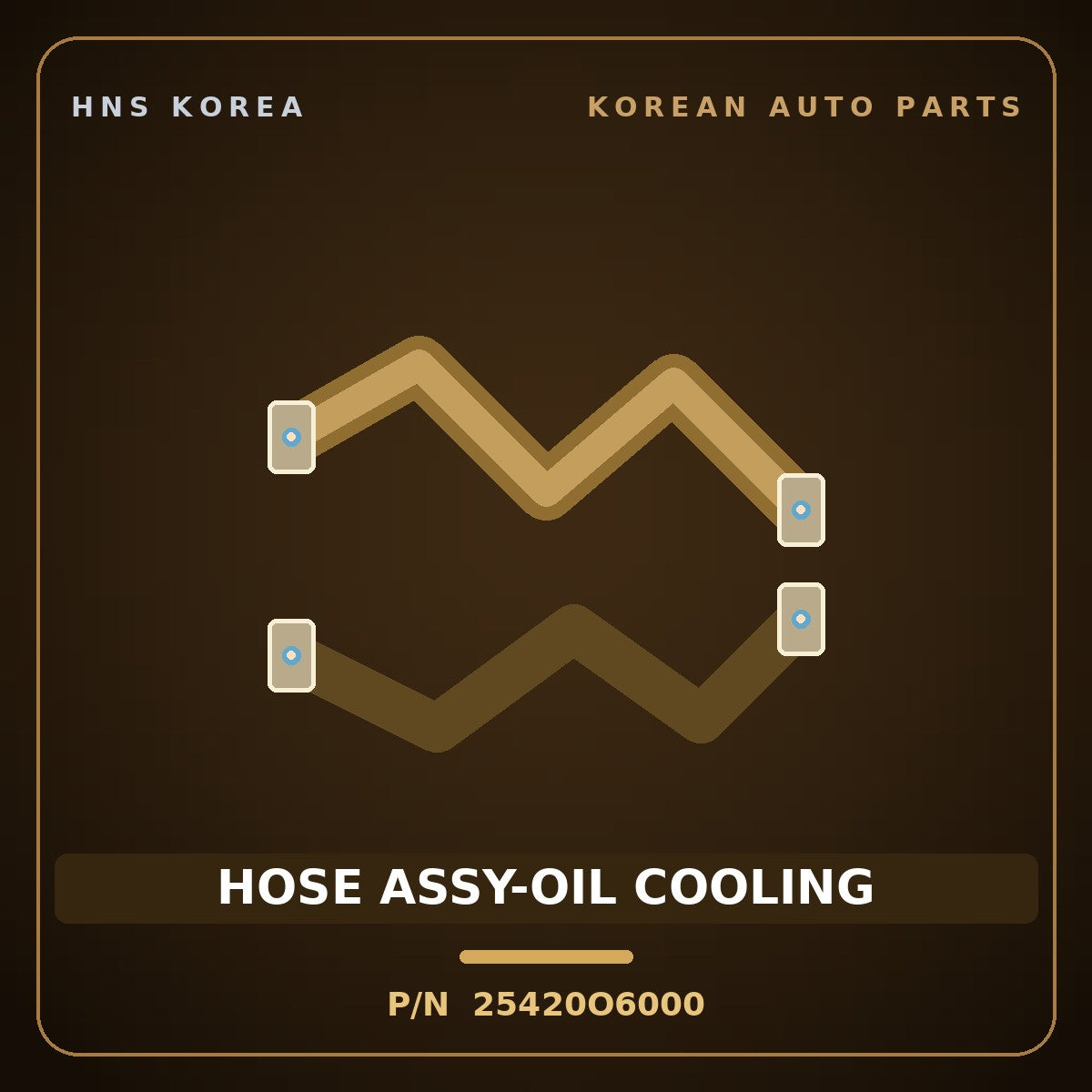 Genuine Mobis HOSE ASSY-OIL COOLING 25420O6000 for Casper 2022 HNS Parts Korea