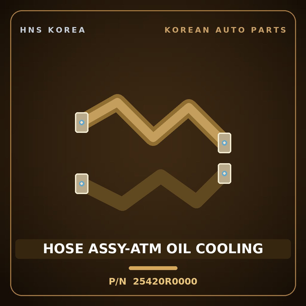 Genuine Mobis HOSE ASSY-ATM OIL COOLING 25420R0000 for Carnival 2020 HNS Parts Korea