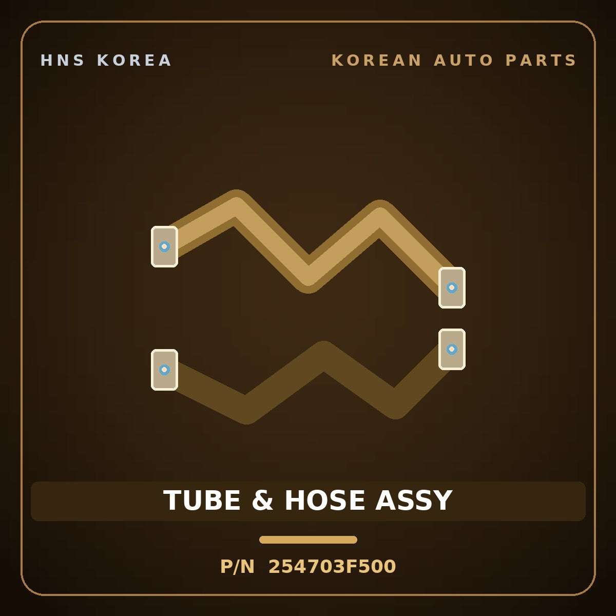 Genuine Mobis TUBE & HOSE ASSY 254703F500 for Opirus 2006 HNS Parts Korea