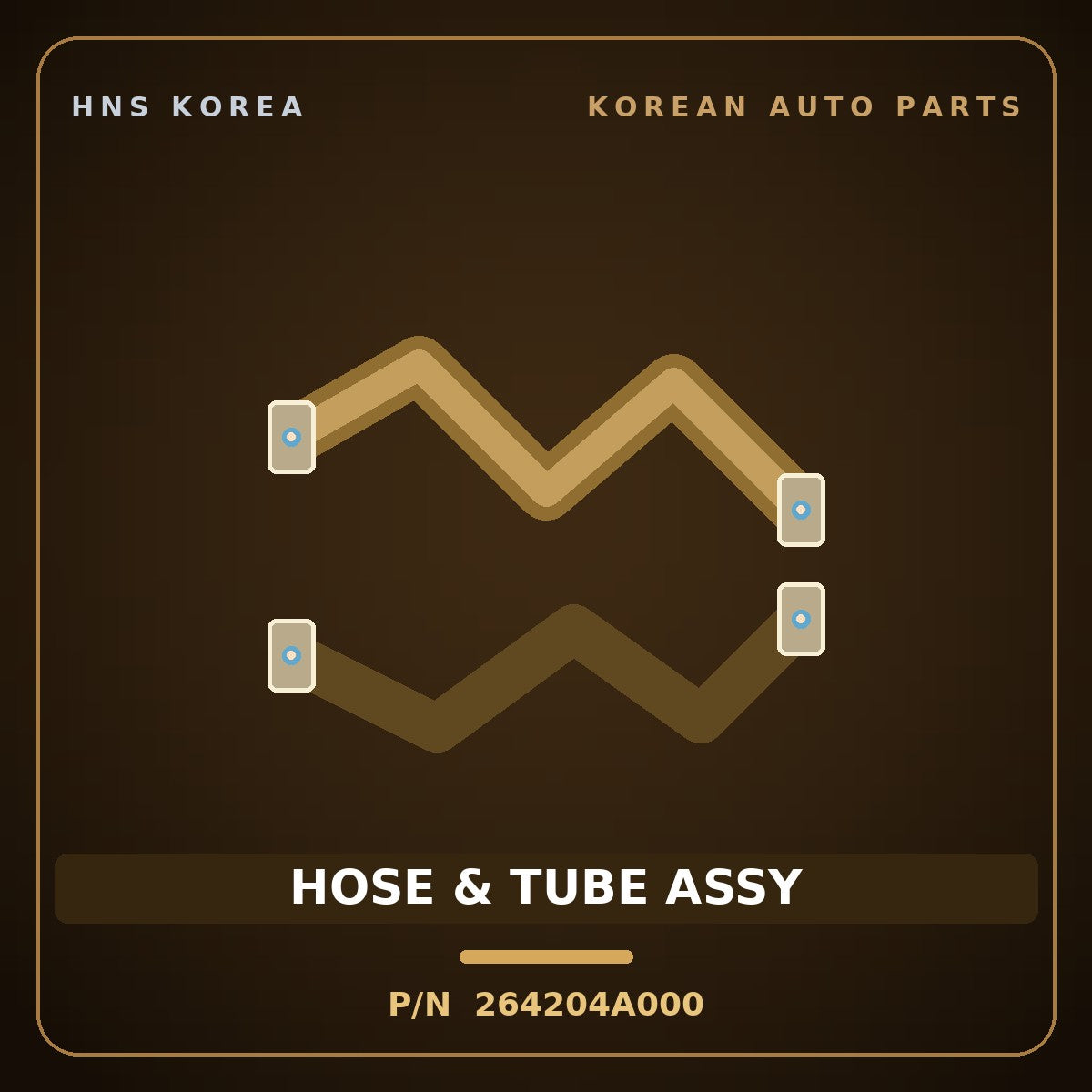 Genuine Mobis HOSE & TUBE ASSY 264204A000 for Grand Starex 1997 HNS Parts Korea