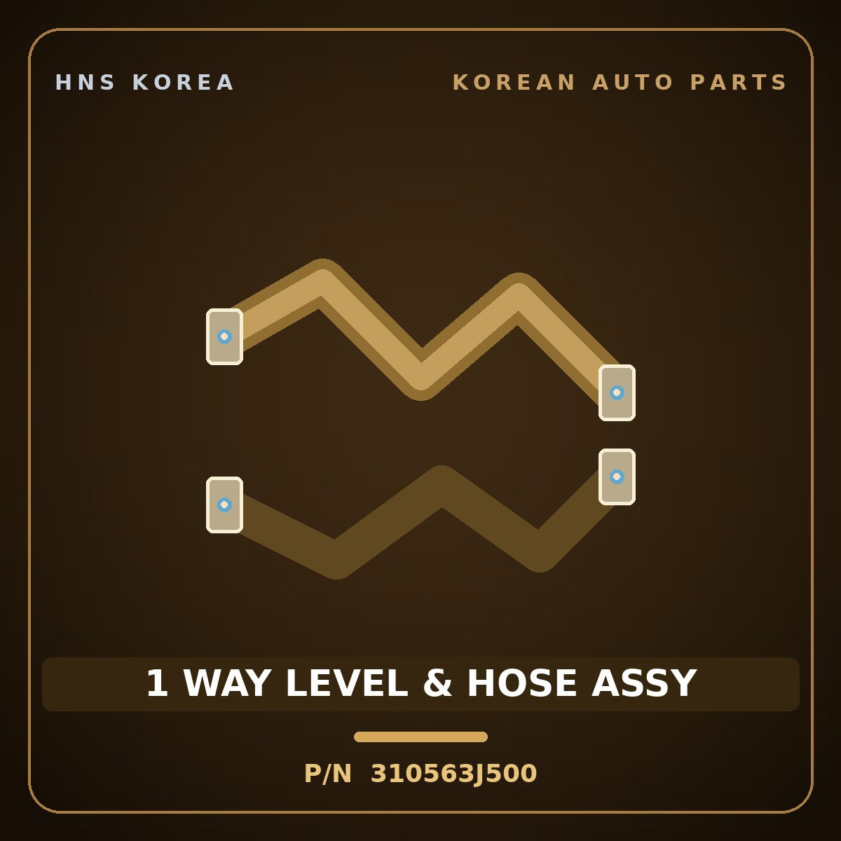 Genuine Mobis 1 WAY LEVEL & HOSE ASSY 310563J500 for Veracruz 2006 HNS Parts Korea