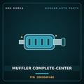Genuine Mobis MUFFLER COMPLETE-CENTER 286004F440 for Porter 2020 HNS Parts Korea
