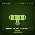 Genuine Mobis MANIFOLD ASSY-EXHAUST 2851004321 for Morning 2011 HNS Parts Korea