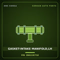 Genuine Mobis GASKET-INTAKE MANIFOLD,LH 284113C710 for Genesis Coupe 2012 HNS Parts Korea
