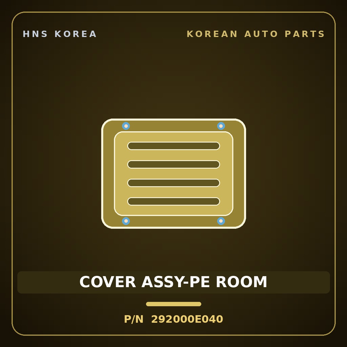 Genuine Mobis COVER ASSY-PE ROOM 292000E040 for Soul 2014 HNS Parts Korea
