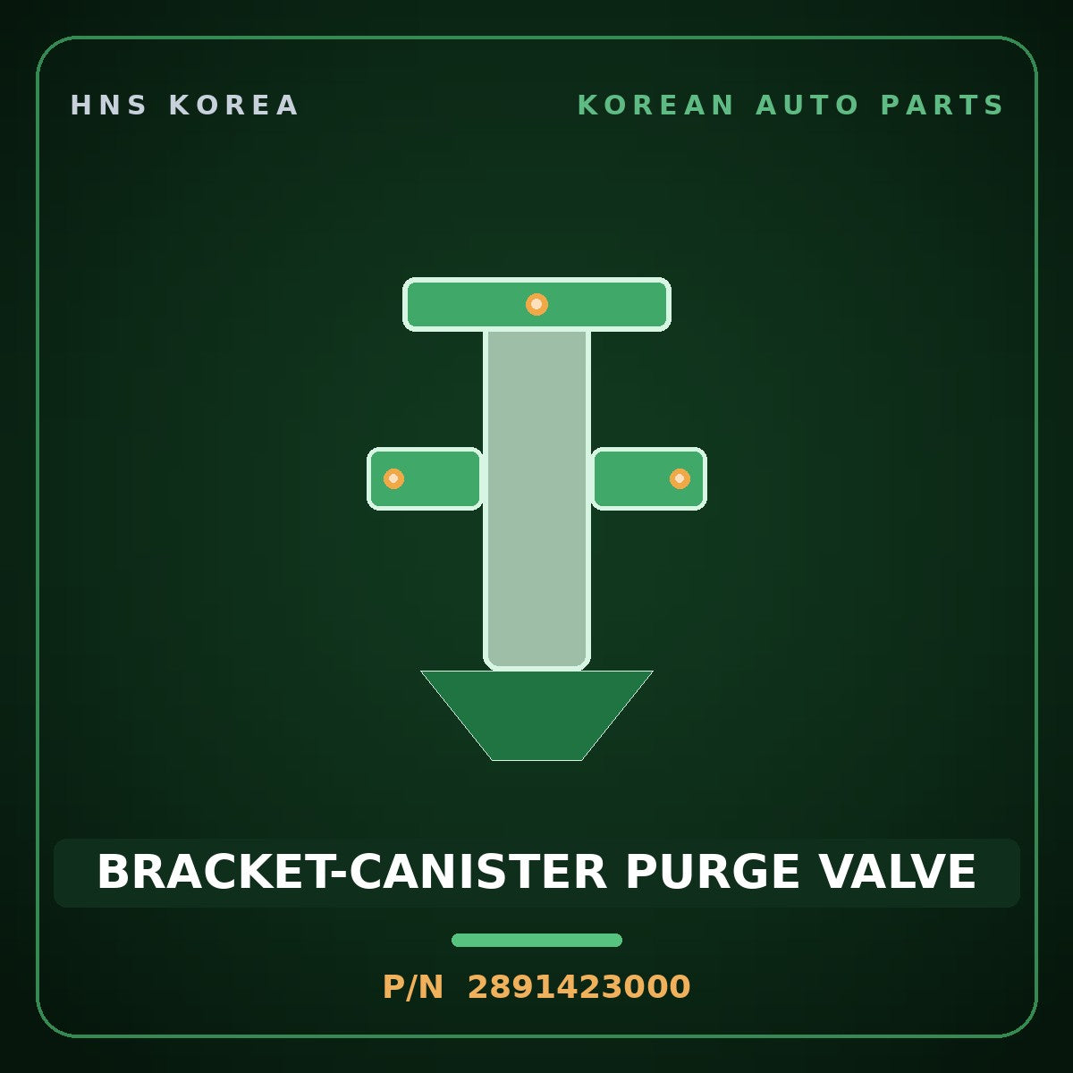Genuine Mobis BRACKET-CANISTER PURGE VALVE 2891423000 for Elantra 1996 HNS Parts Korea