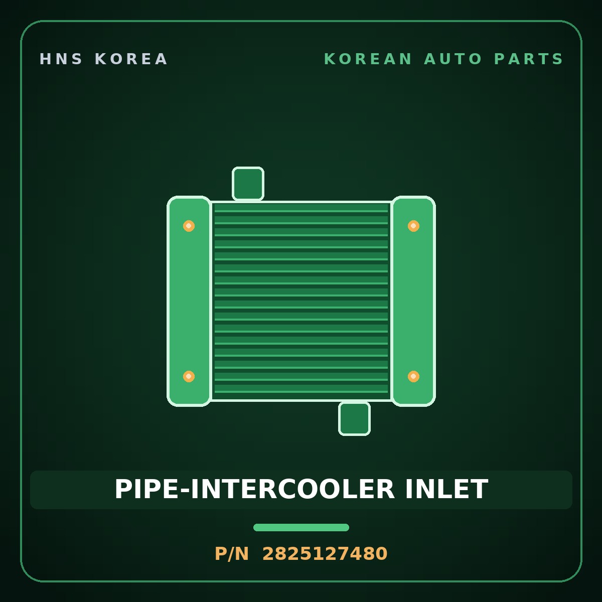 Genuine Mobis PIPE-INTERCOOLER INLET 2825127480 for Carens 2006 HNS Parts Korea