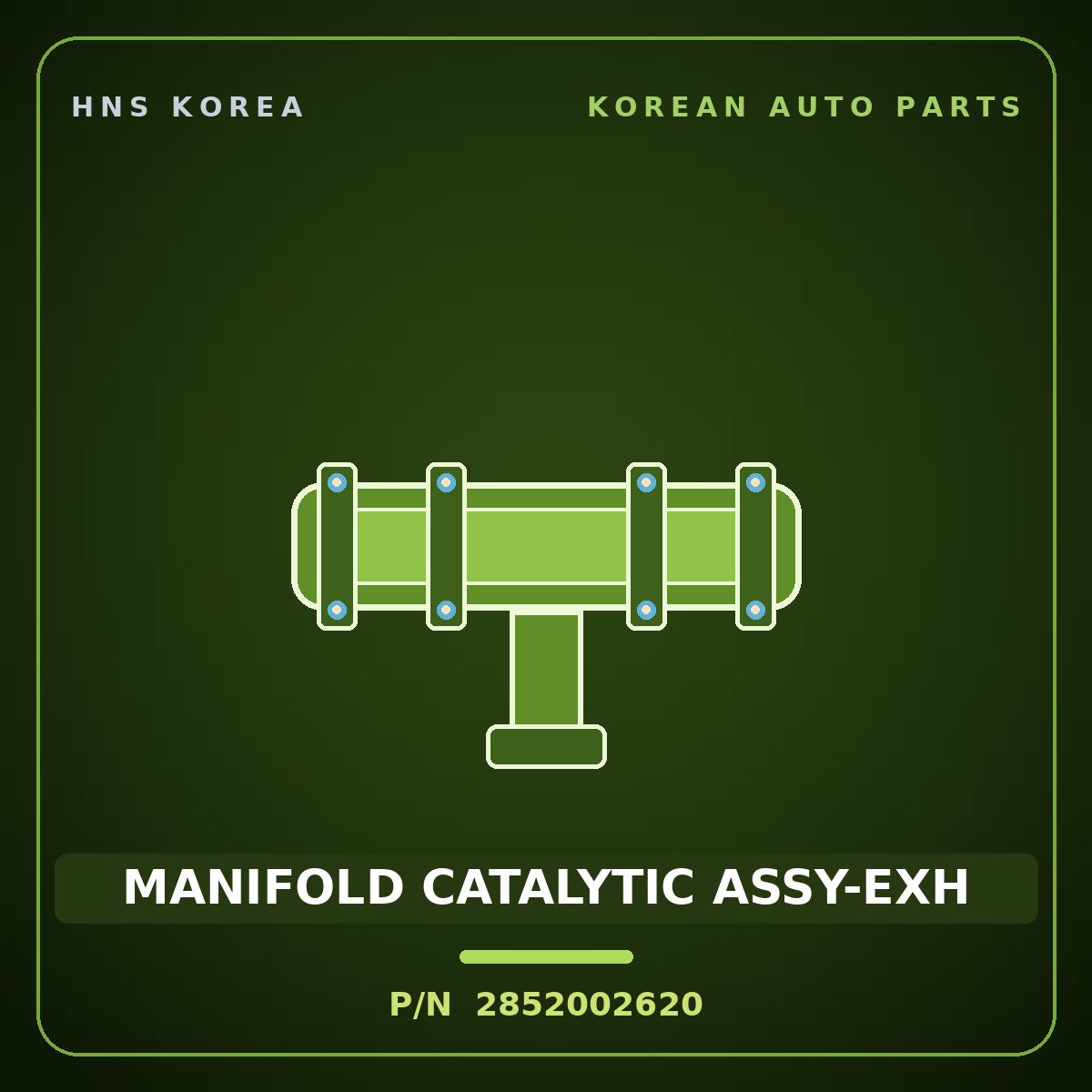 Genuine Mobis MANIFOLD CATALYTIC ASSY-EXH 2852002620 for Morning 2004 HNS Parts Korea