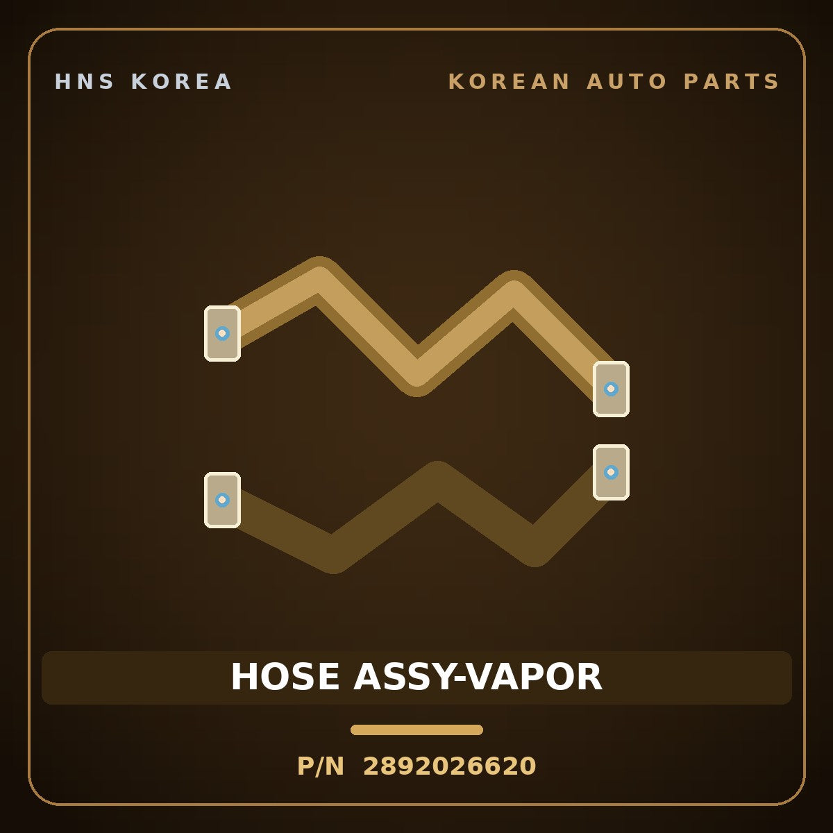 Genuine Mobis HOSE ASSY-VAPOR 2892026620 for Cerato 2000 HNS Parts Korea