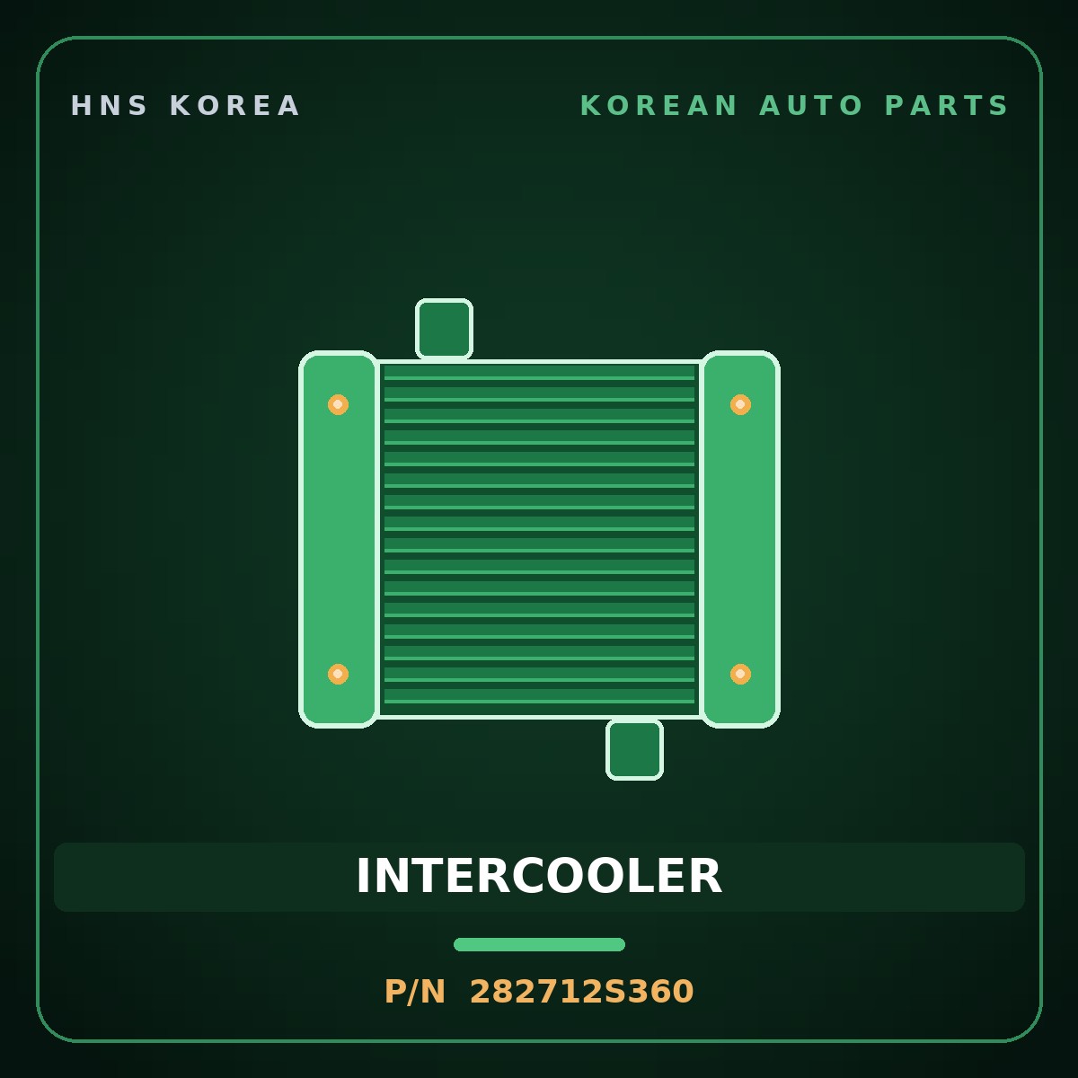Genuine Mobis INTERCOOLER 282712S360 for Santa Fe 2023 HNS Parts Korea