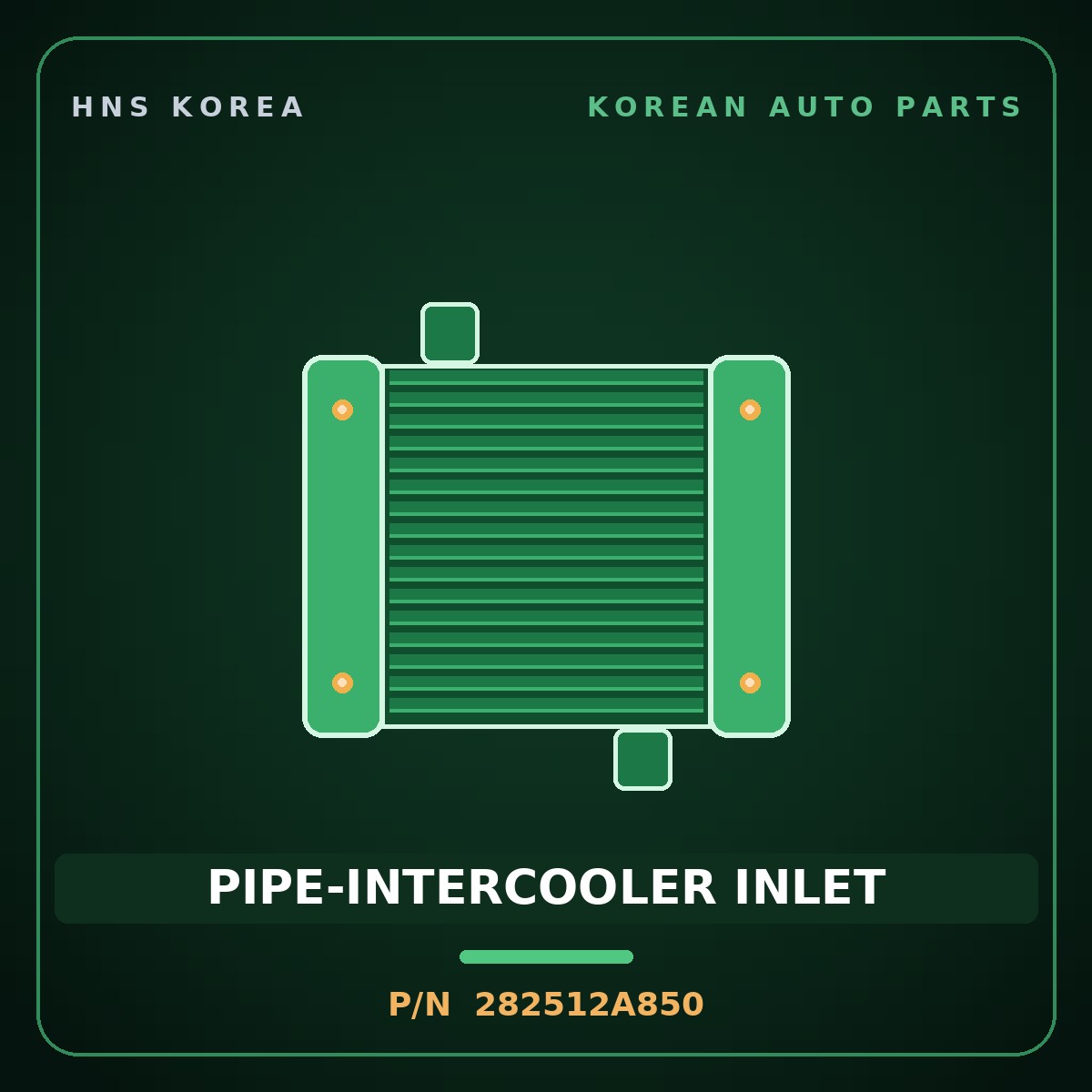 Genuine Mobis PIPE-INTERCOOLER INLET 282512A850 for Soul 2012 HNS Parts Korea