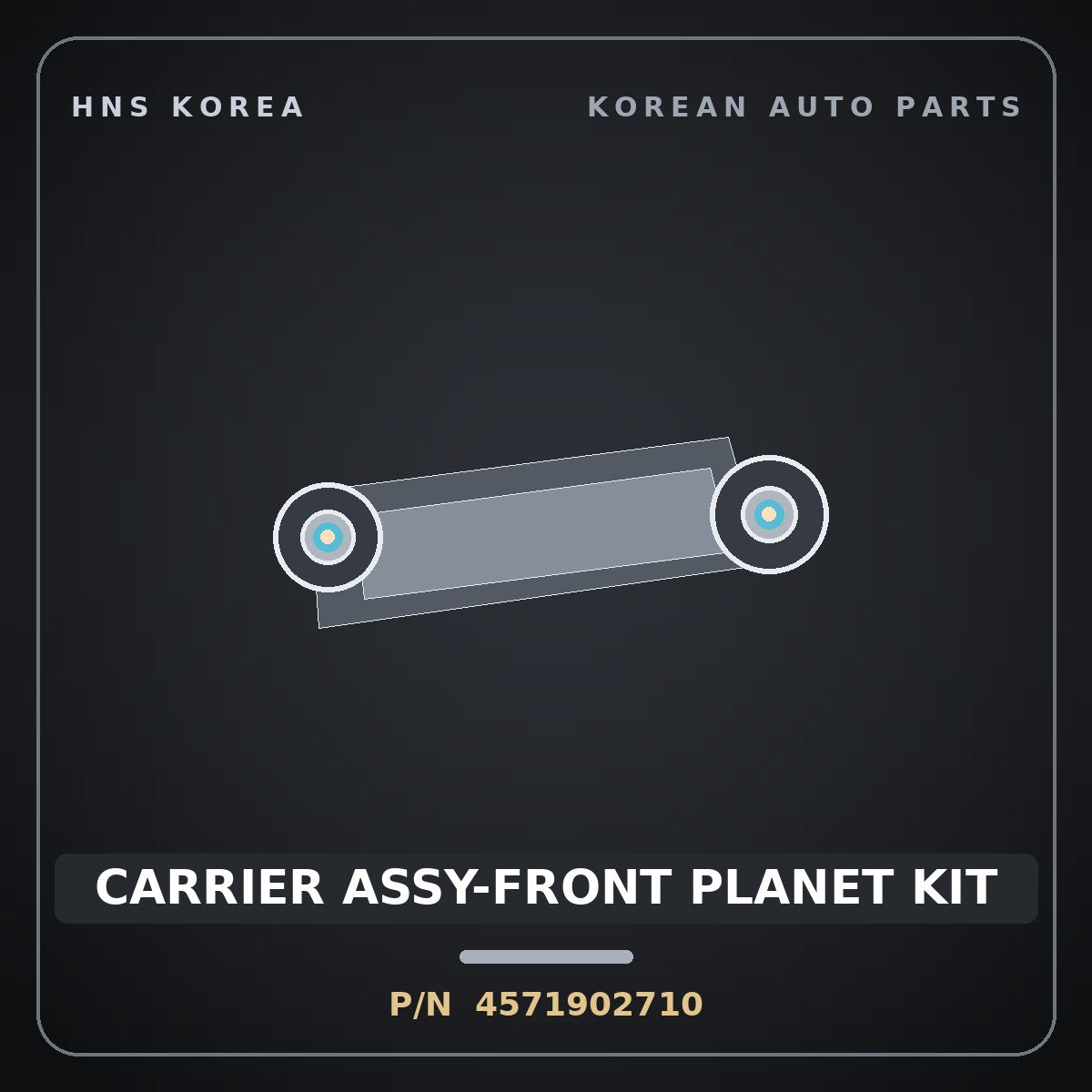 Genuine Mobis CARRIER ASSY-FRONT PLANET KIT 4571902710 for Morning 2004 HNS Parts Korea