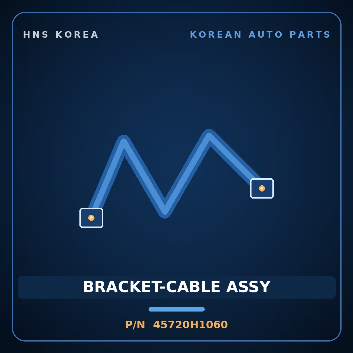 Genuine Mobis BRACKET-CABLE ASSY 45720H1060 for Terracan 2000 HNS Parts Korea