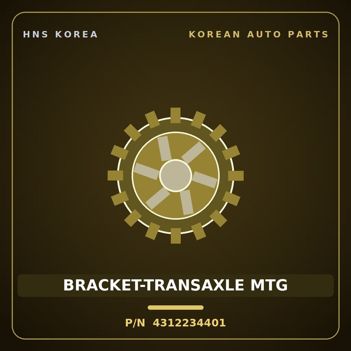Genuine Mobis BRACKET-TRANSAXLE MTG 4312234401 for Sonata 1995 HNS Parts Korea