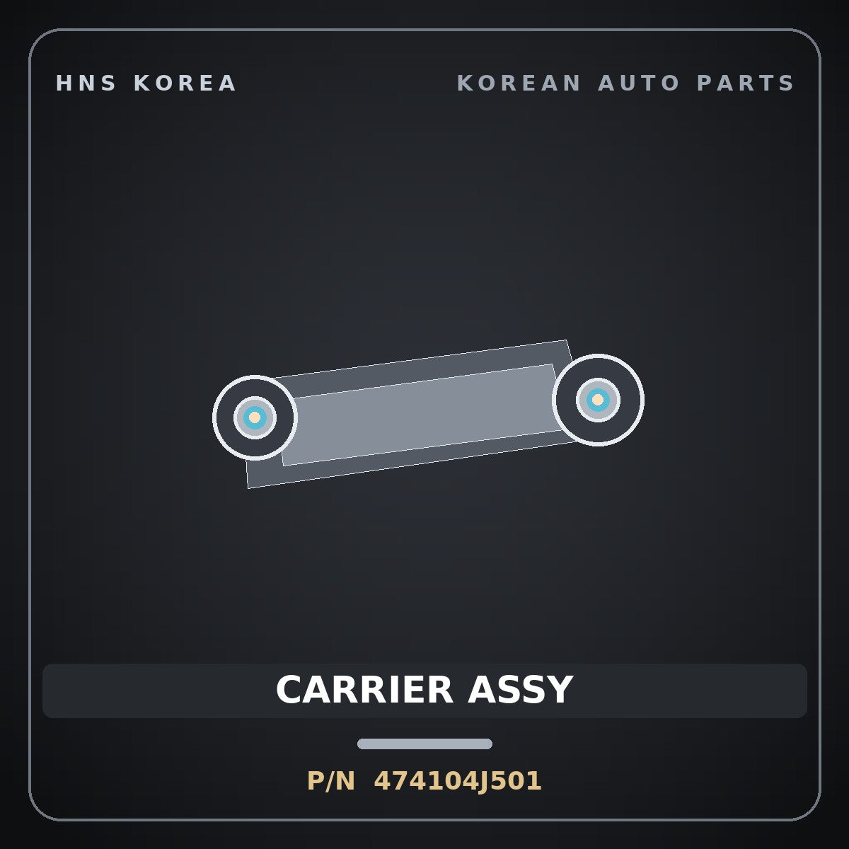 Genuine Mobis CARRIER ASSY 474104J501 for G80 2020 HNS Parts Korea