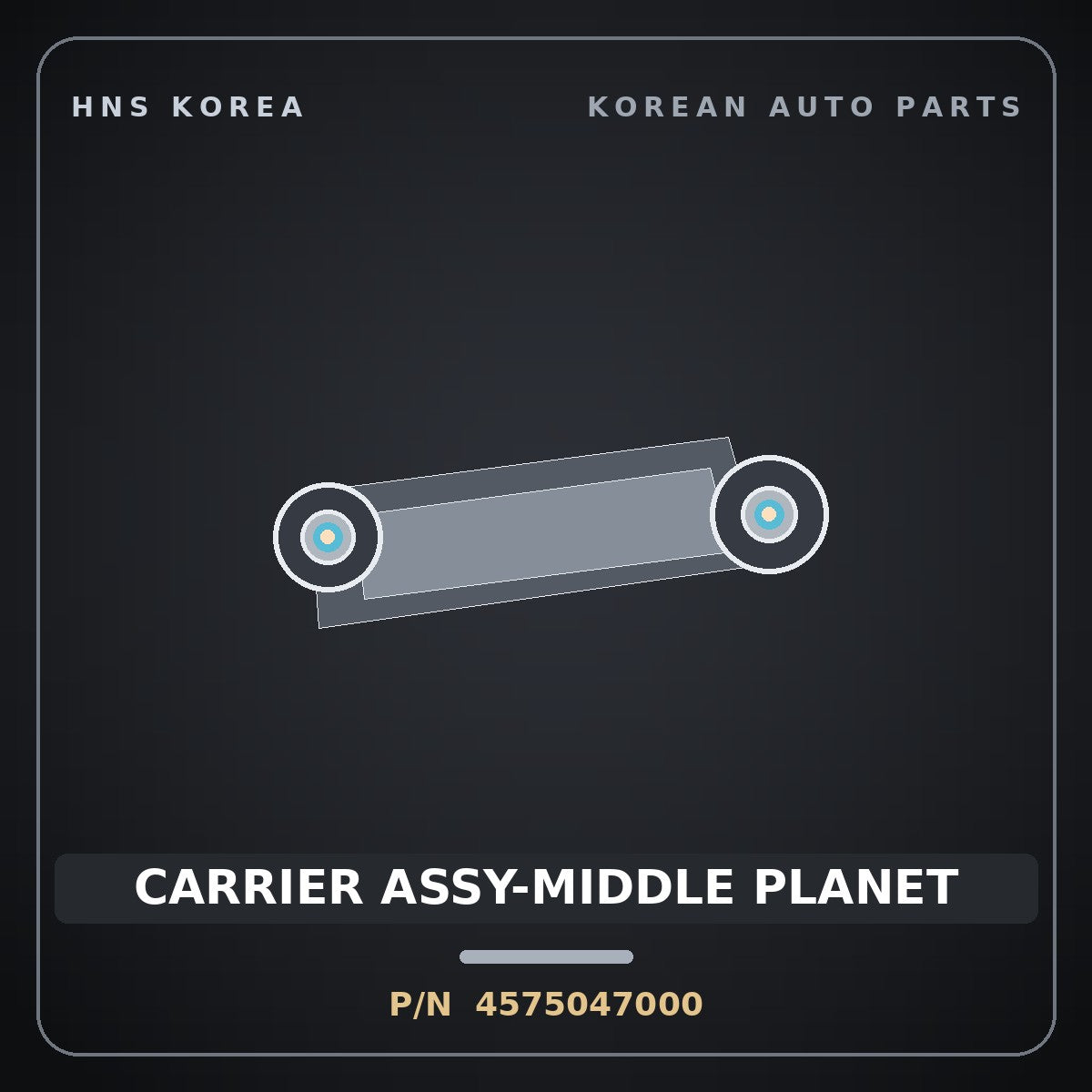 Genuine Mobis CARRIER ASSY-MIDDLE PLANET 4575047000 for G70 2016 HNS Parts Korea
