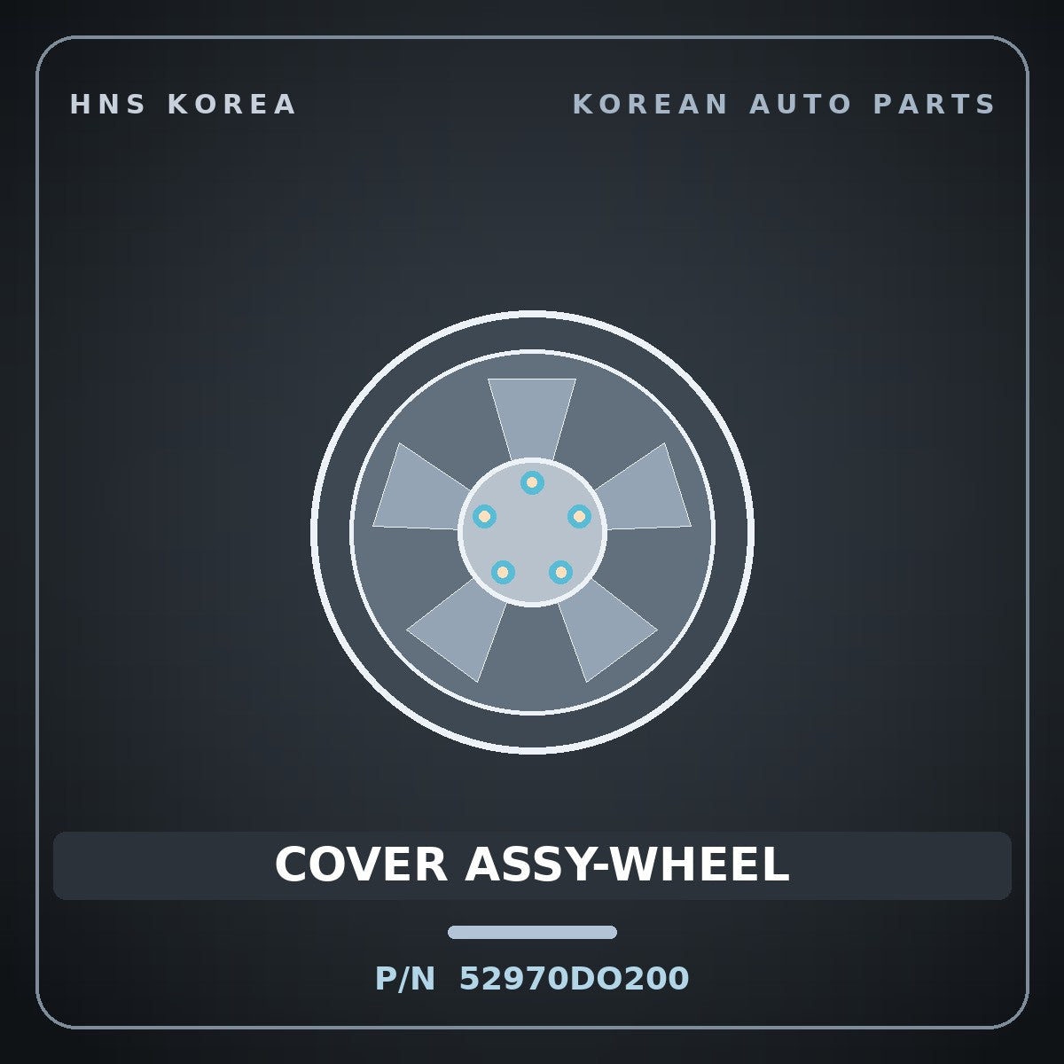 Genuine Mobis COVER ASSY-WHEEL 52970DO200 for EV9 2023 HNS Parts Korea