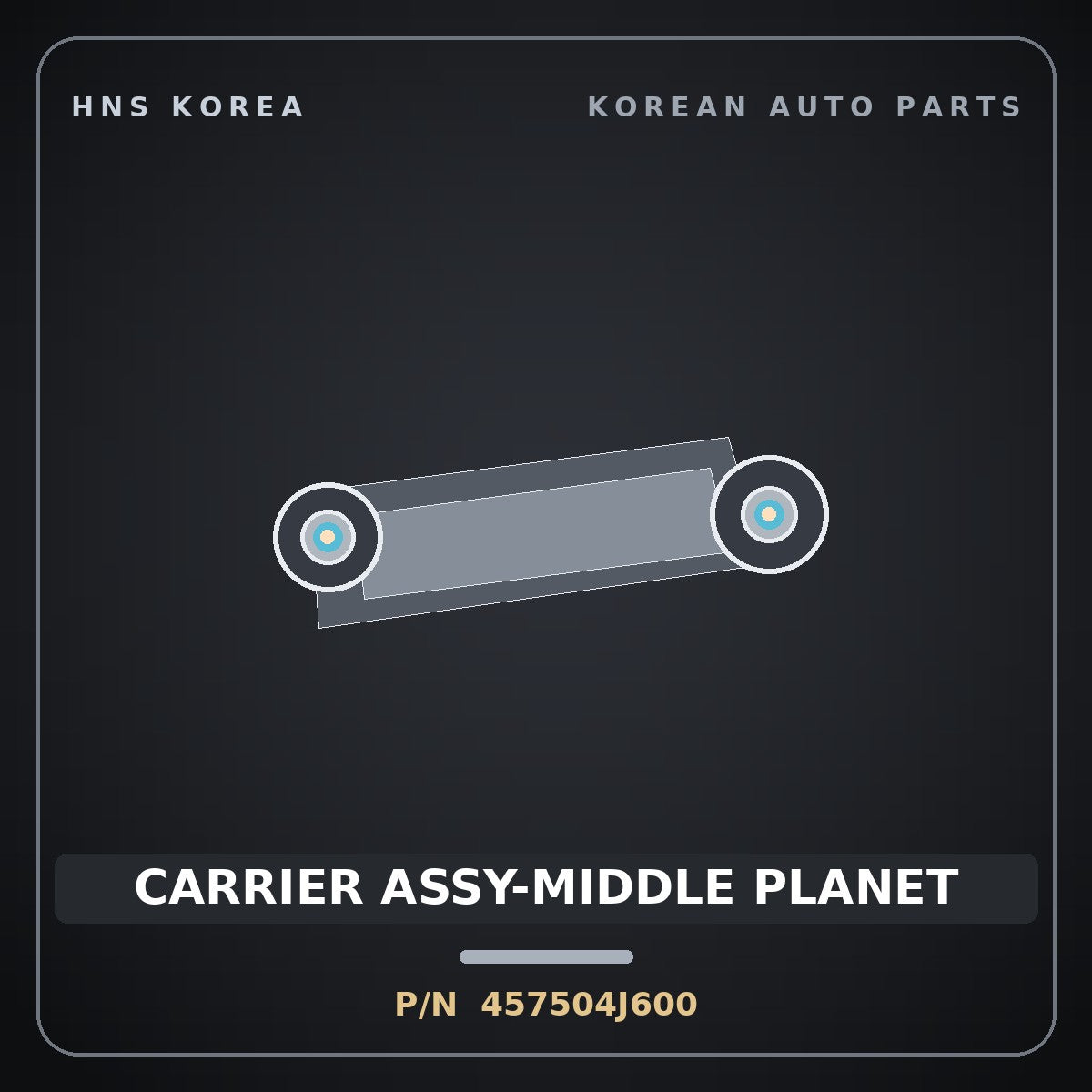 Genuine Mobis CARRIER ASSY-MIDDLE PLANET 457504J600 for G70 2020 HNS Parts Korea