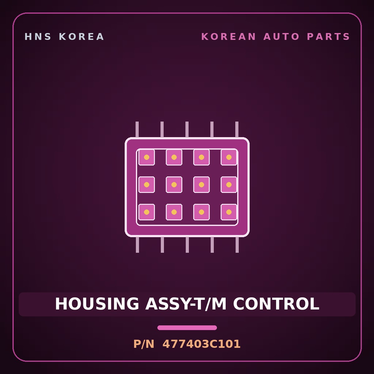 Genuine Mobis HOUSING ASSY-T/M CONTROL 477403C101 for Sorento 2002 HNS Parts Korea