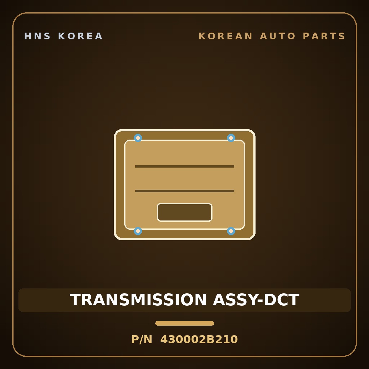 Genuine Mobis TRANSMISSION ASSY-DCT 430002B210 for Avante 2021 HNS Parts Korea