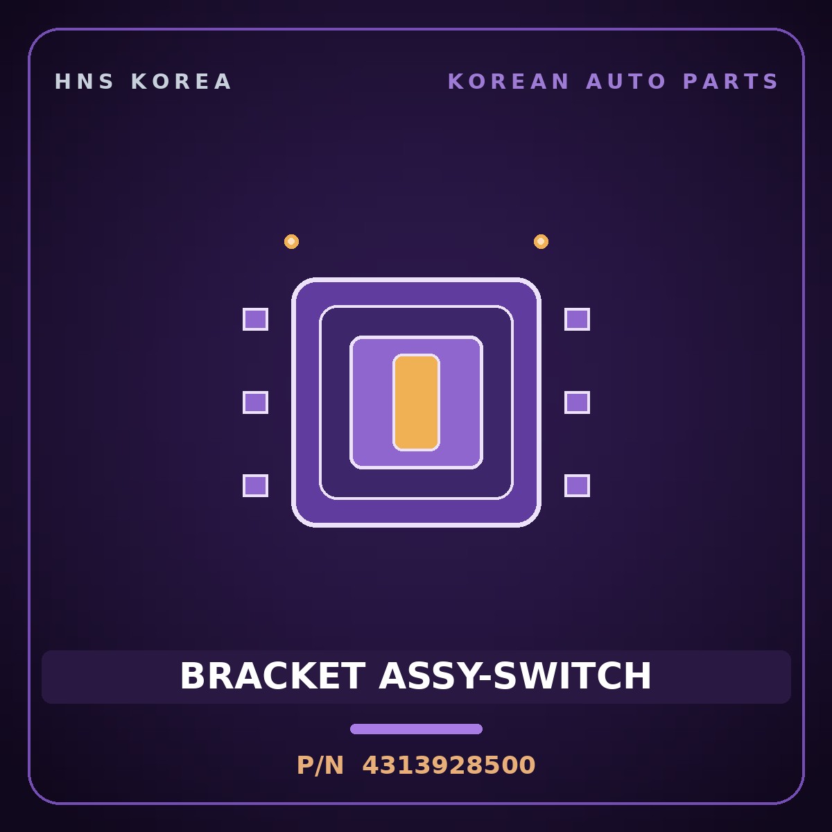 Genuine Mobis BRACKET ASSY-SWITCH 4313928500 for Cerato 2000 HNS Parts Korea